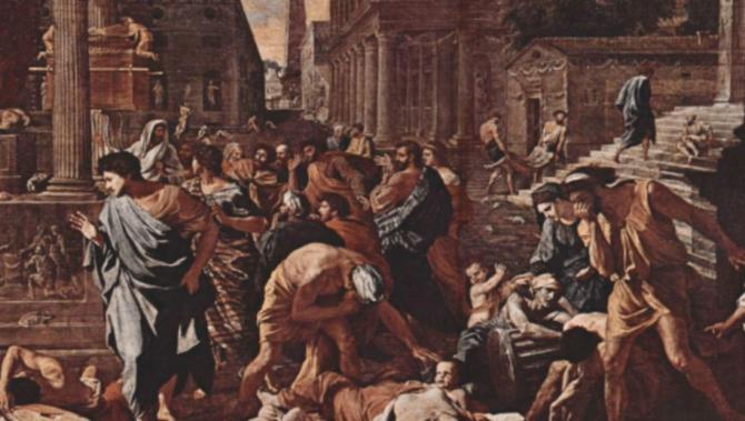 Plague of Justinian in 541 to 549